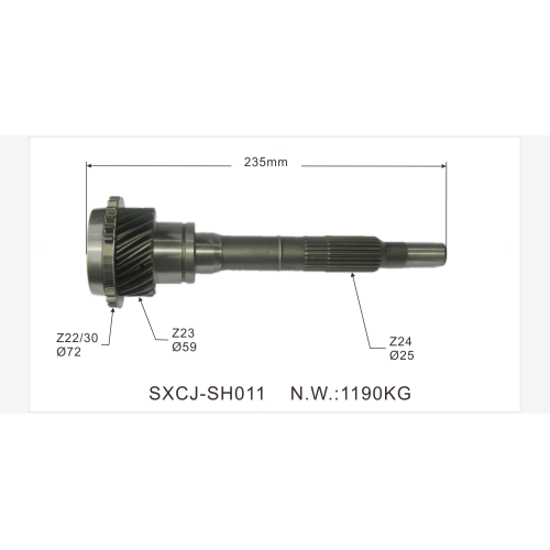 Japońskie samochody 8-94435160-2 Manual Gearbox części przekładni Wałek przekładni do Isuzu TFR54